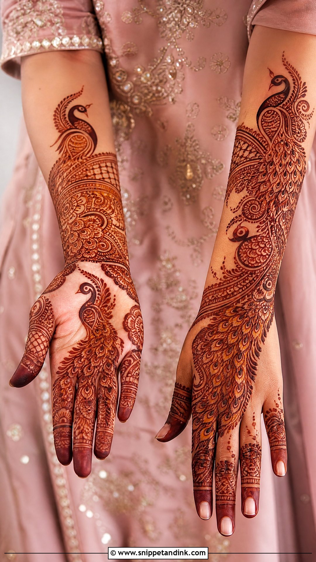 Peacock Pakistani Bridal Mehndi - Snippet and Ink - 25 Pakistani Bridal Mehndi Designs