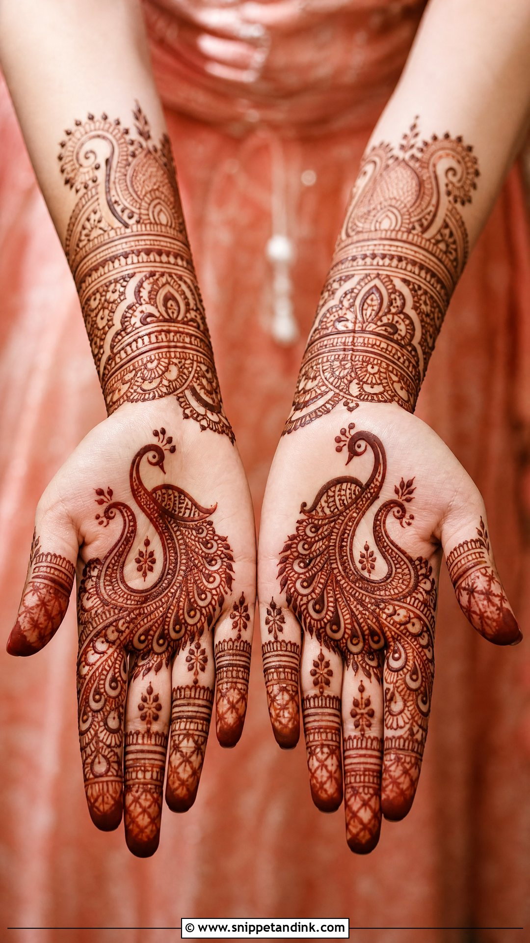 Peacock Rakhi Mehndi Design - Snippet and Ink - 30 Rakhi Mehndi Designs