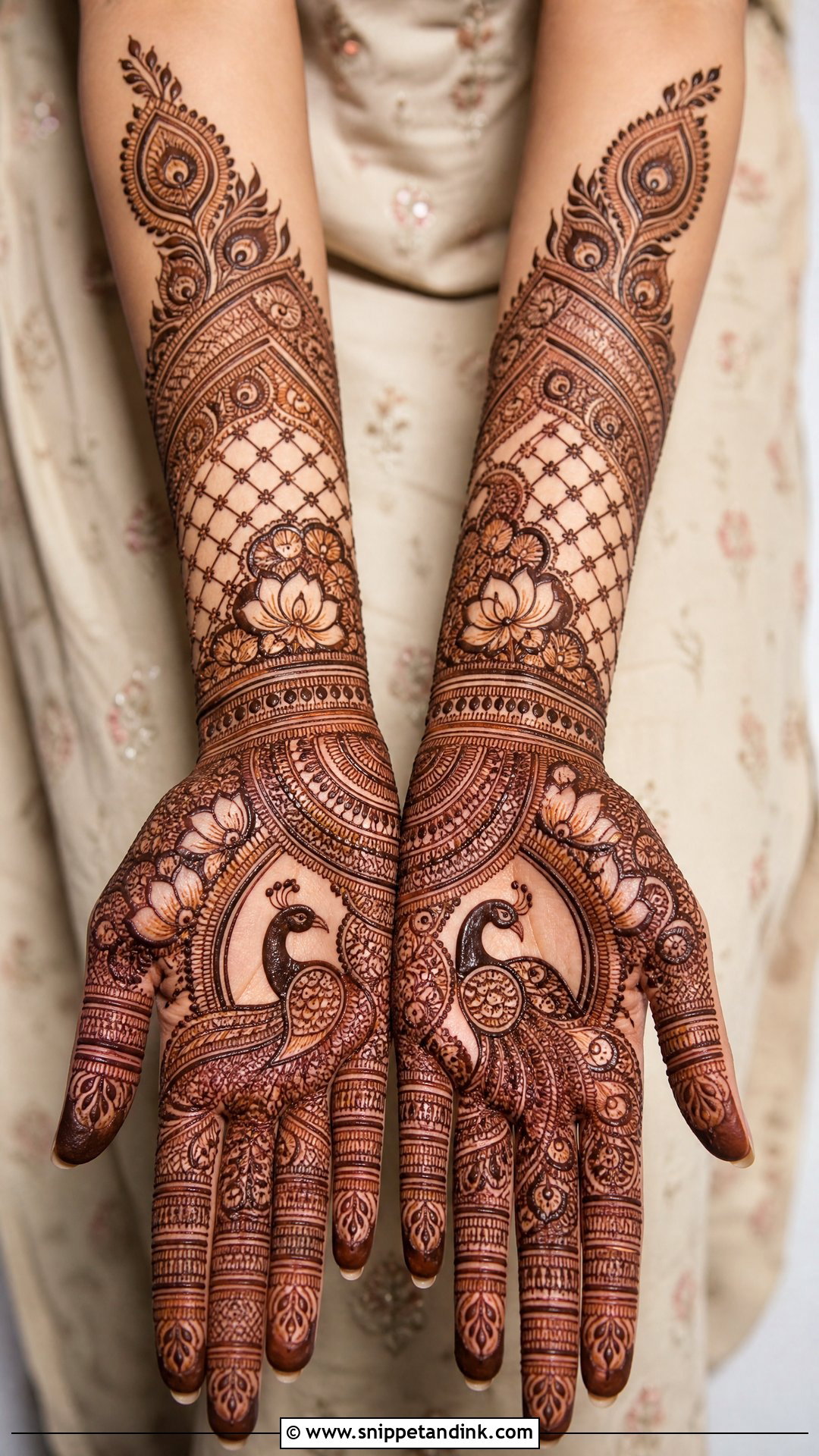 Peacock Wedding Mehndi Design - Snippet and Ink - 20 Wedding Mehndi Design Ideas