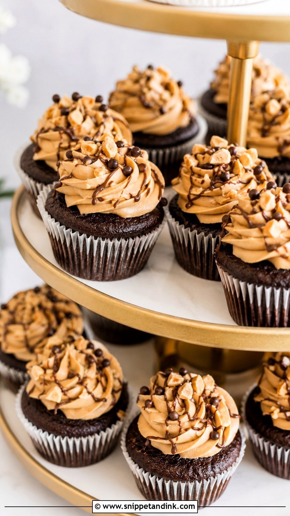 Peanut Butter Buttercream Wedding Cupcakes - Snippet and Ink - 25 Wedding Cupcake Frosting