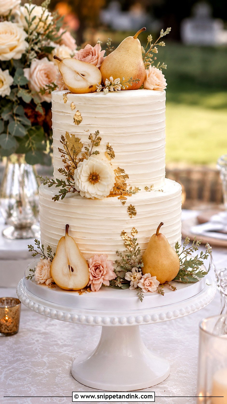 Pear Fall Wedding Cake - Snippet and Ink - 20 Wedding Cakes for Fall