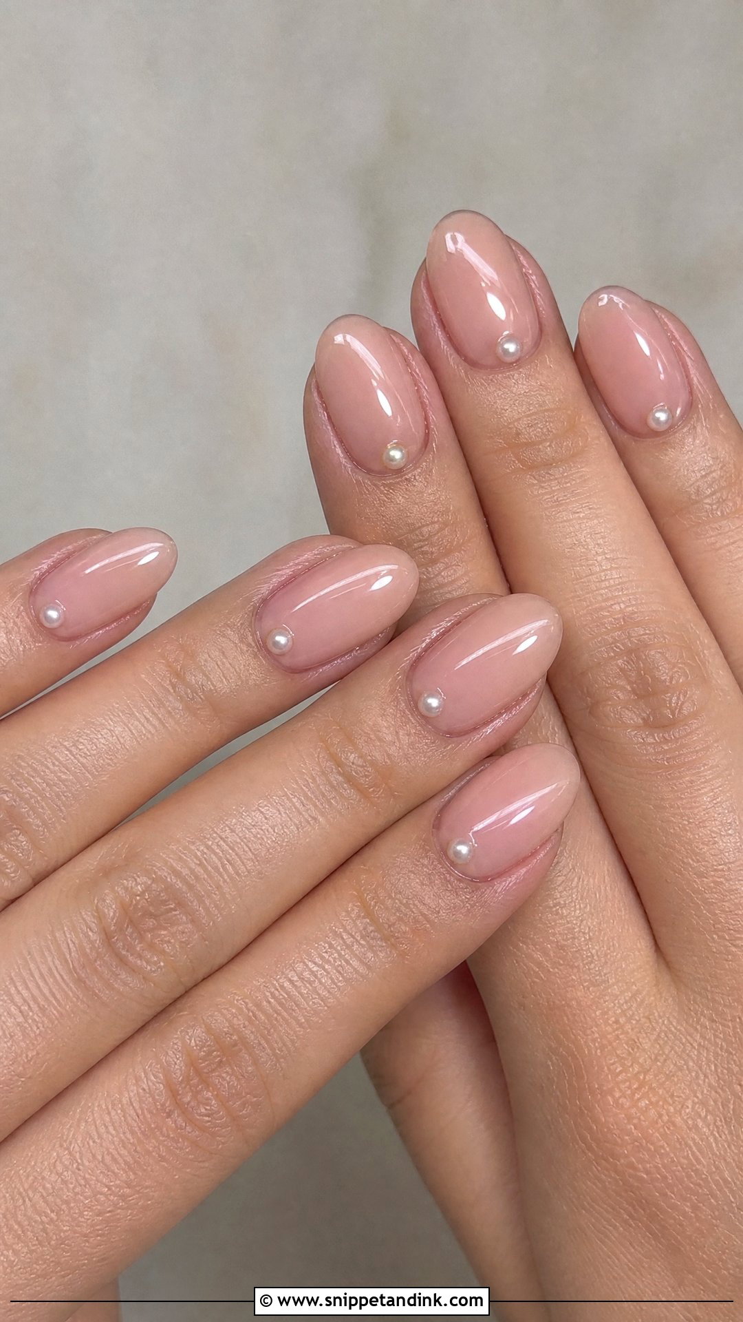 Pearl Accent Bridesmaid Nails - Snippet and Ink - 25 Elegant Bridesmaid Wedding Nails