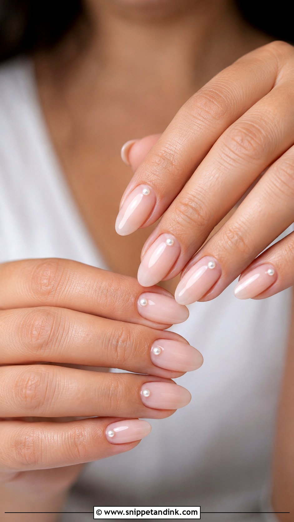 Pearl Accent Marriage Nails - Snippet and Ink - 30 Marriage Nails