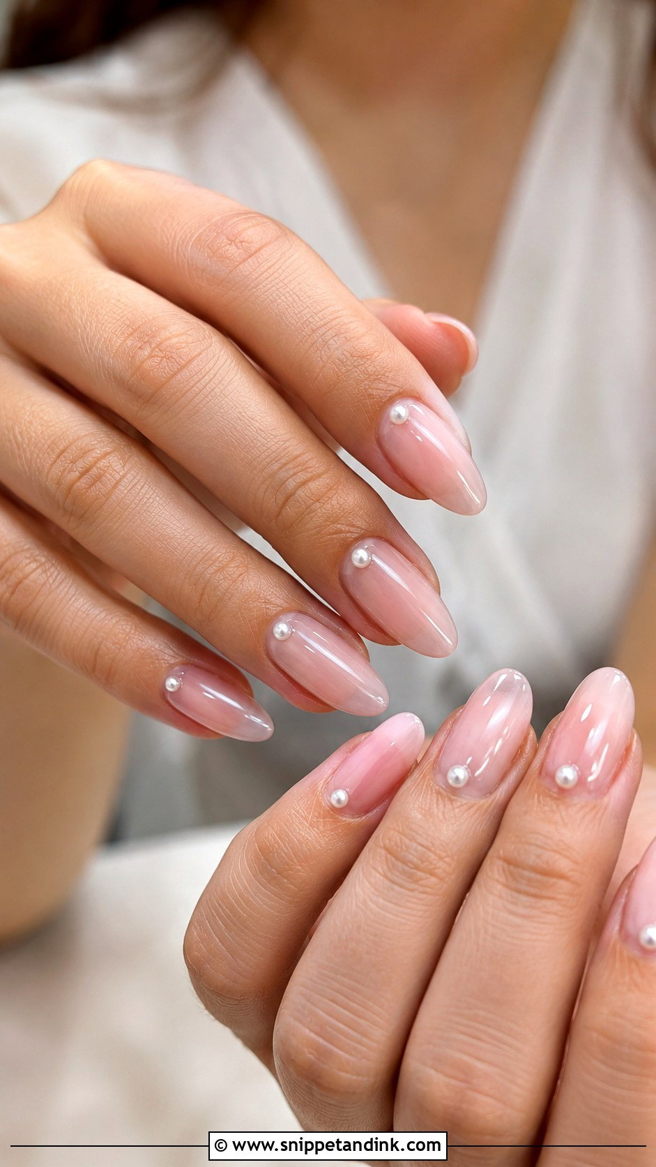 Pearl Accent Nails For Sister Wedding - Snippet and Ink - 20 Nails for Sisters Wedding