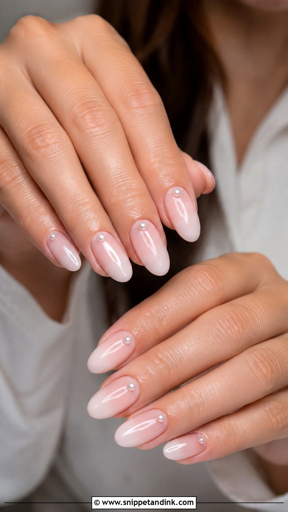 Pearl Accent Wedding Nail Extensions - Snippet and Ink - 20 Nail Extensions for Wedding Ideas