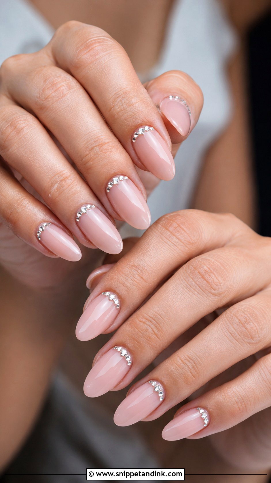 Pearl Accent Wedding Nails - Snippet and Ink - 30 Wedding Nails Ideas