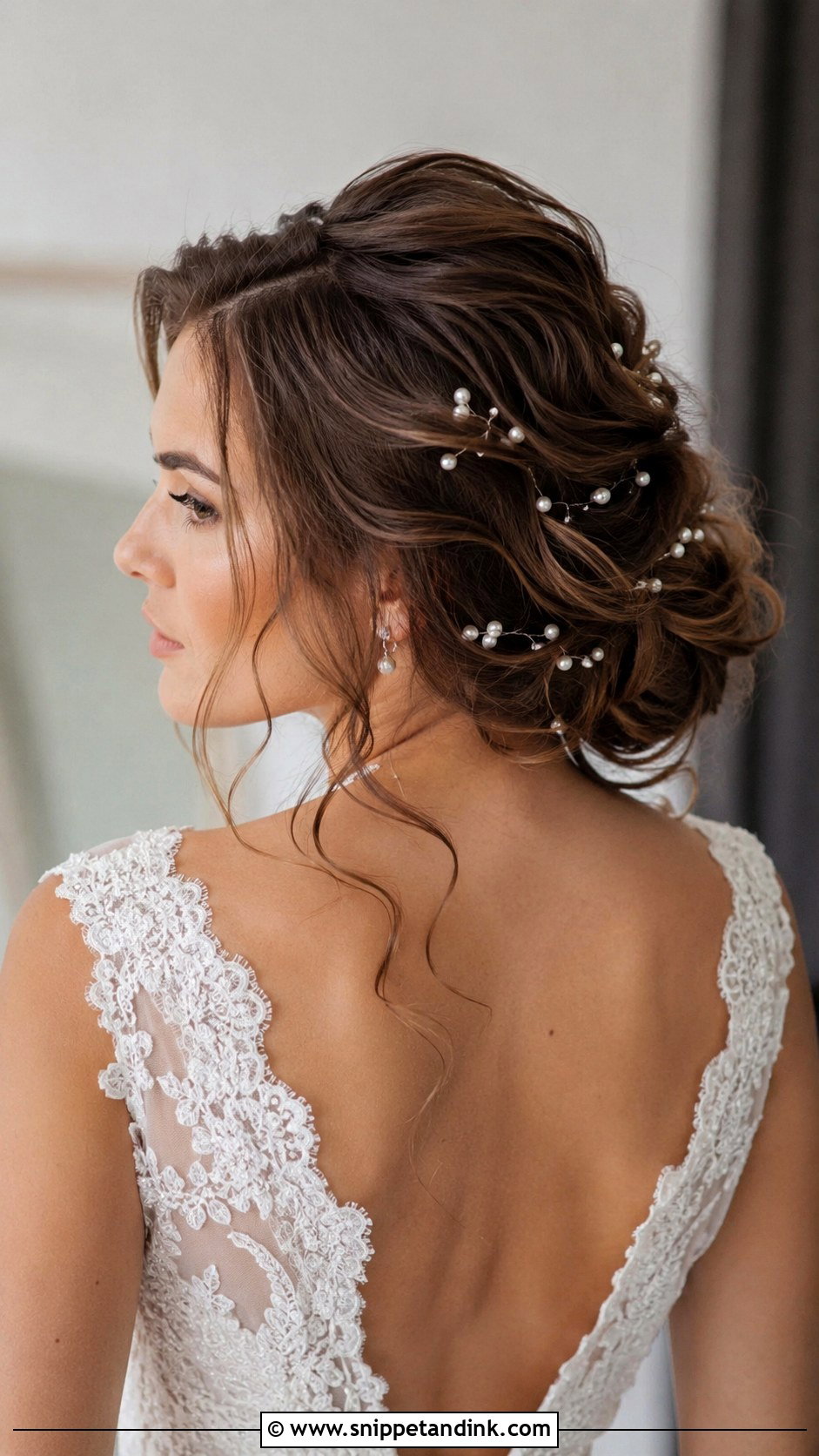 Pearl Accented Bridal Hair - Snippet and Ink - 20 Wedding Hairs