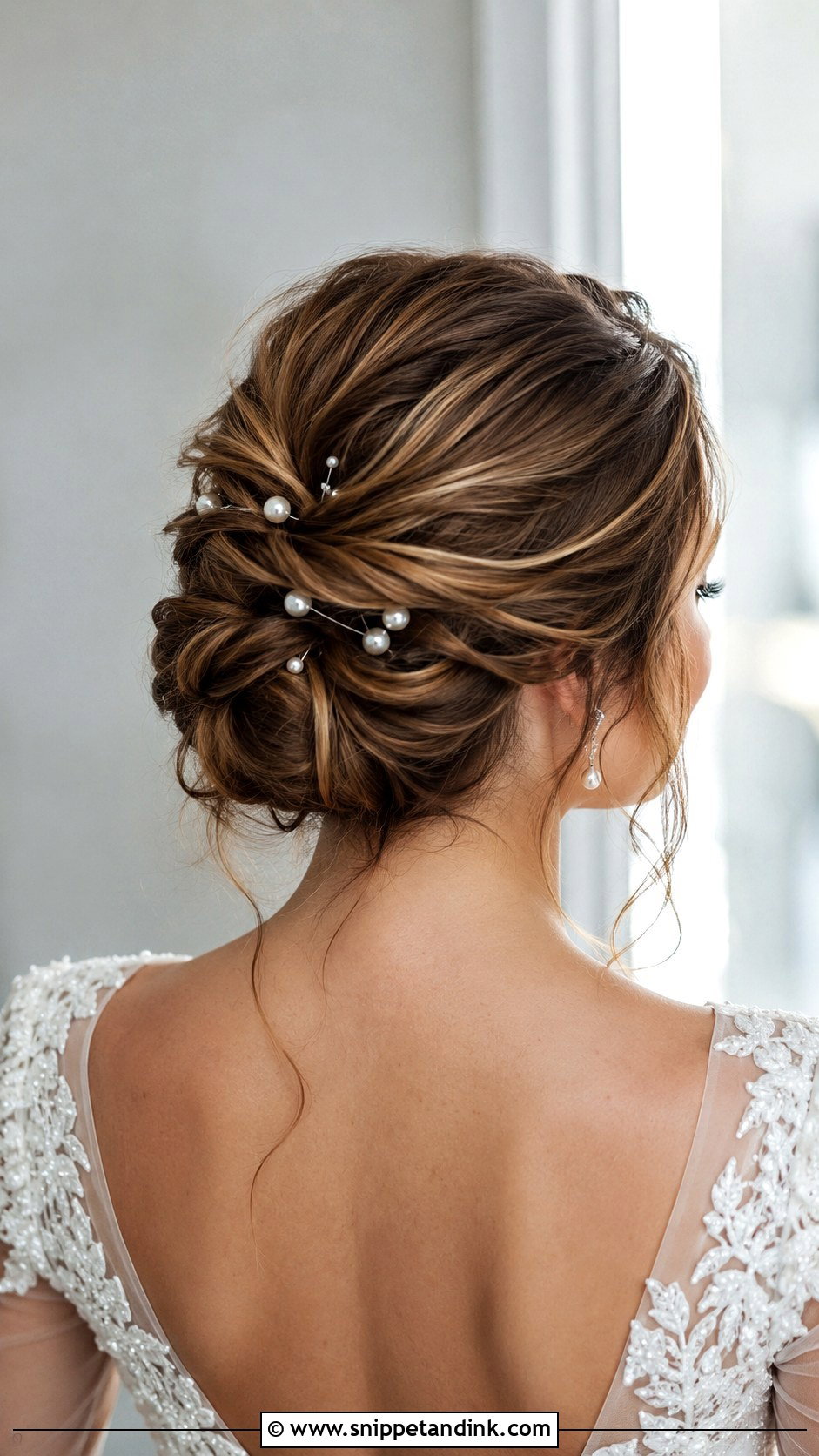 Pearl Accented Bridal Updo - Snippet and Ink - 20 Hairstyles for the Wedding