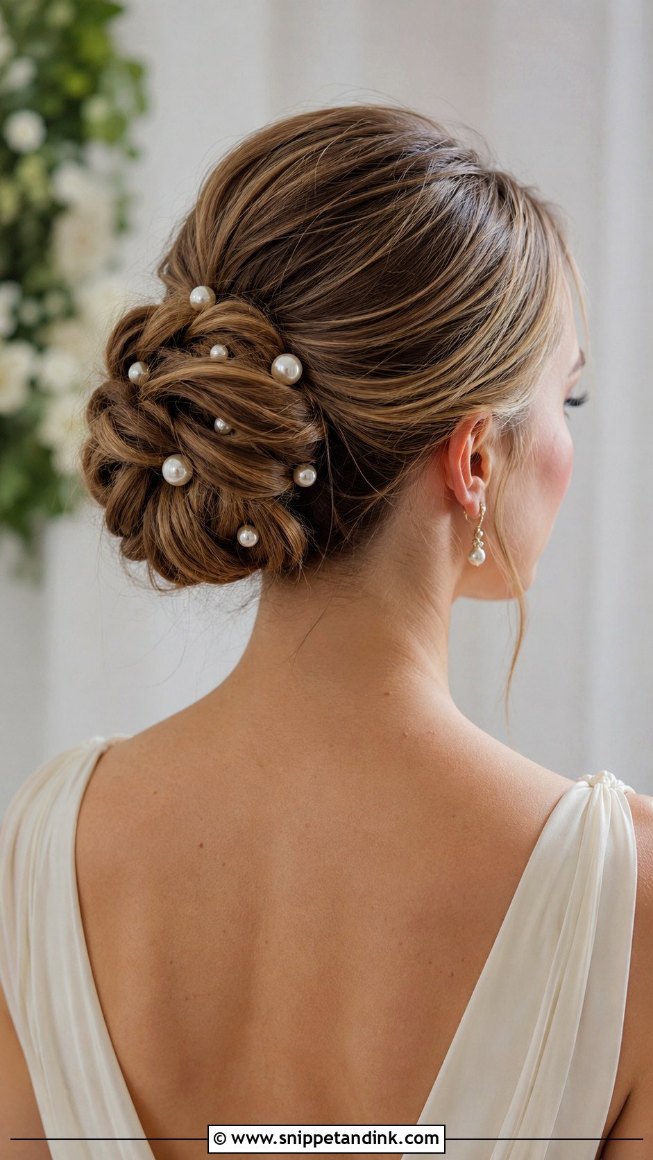 Pearl Accented Updo - Snippet and Ink - 30 Mother of the Groom Hairstyles