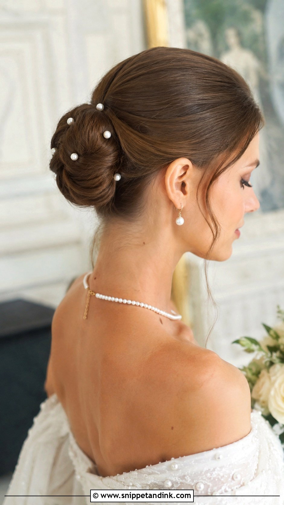 Pearl Accented Wedding Updo - Snippet and Ink - 20 Wedding Bride Updo Hairstyles