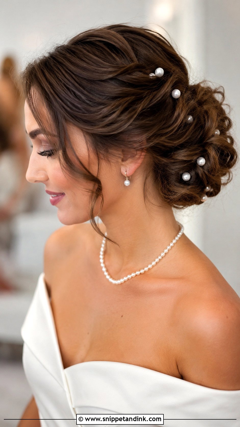Pearl Accented Wedding Updo - Snippet and Ink - 30 Wedding Day Hair Ideas