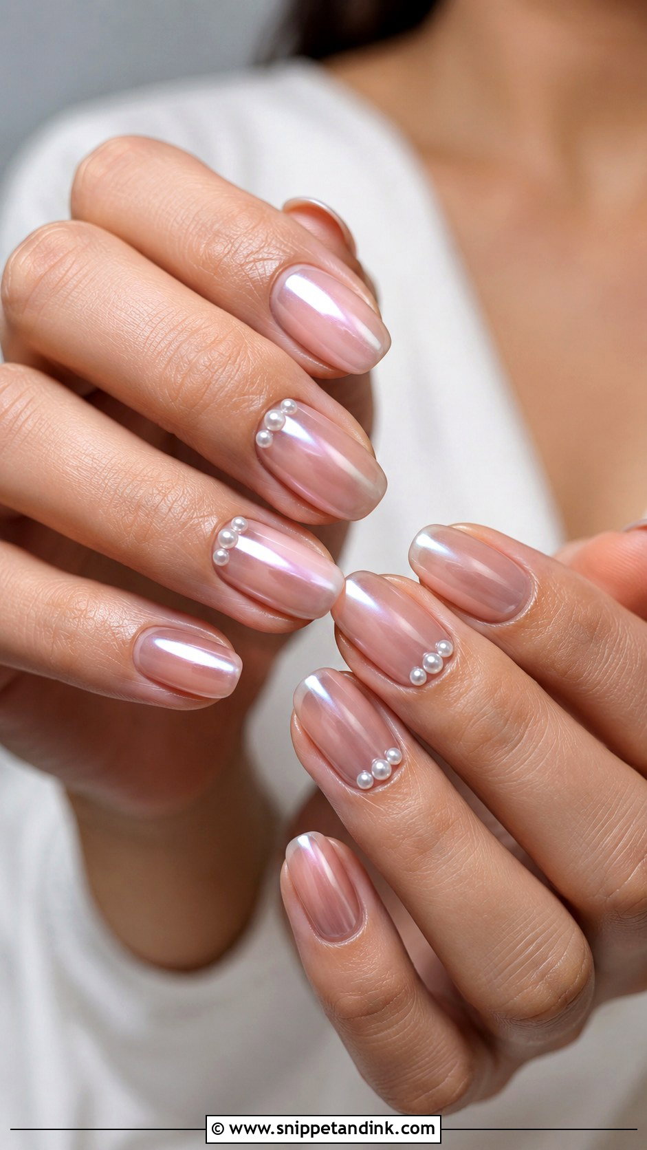 Pearl Acrylic Wedding Guest Nails - Snippet and Ink - 20 Acrylic Wedding Guest Nails
