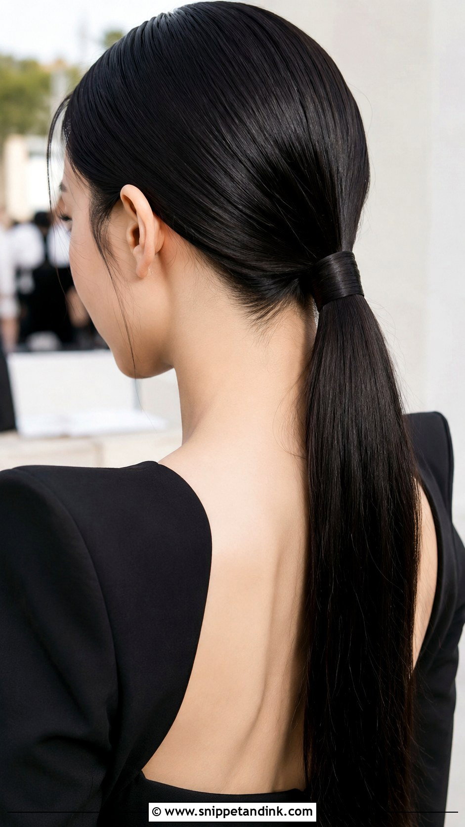 Pearl Adorned Chignon for Wedding Guest - Snippet and Ink - 30 Hairdos for Wedding Guest