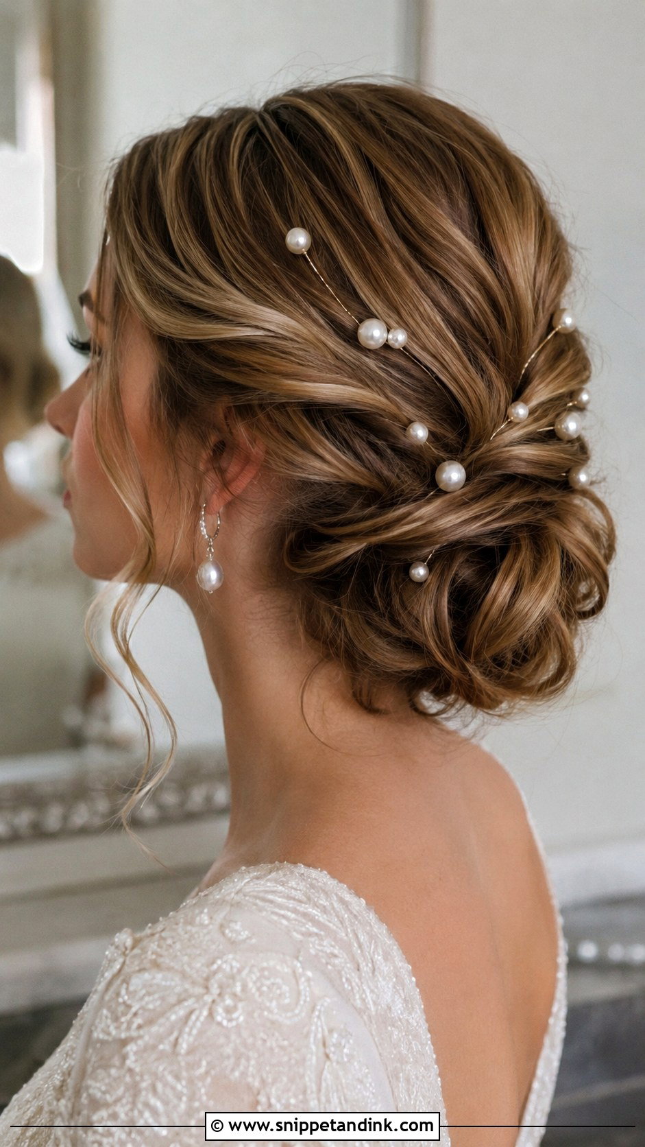 Pearl Adorned Wedding Hairstyle - Snippet and Ink - 25 Best Wedding Hairstyles