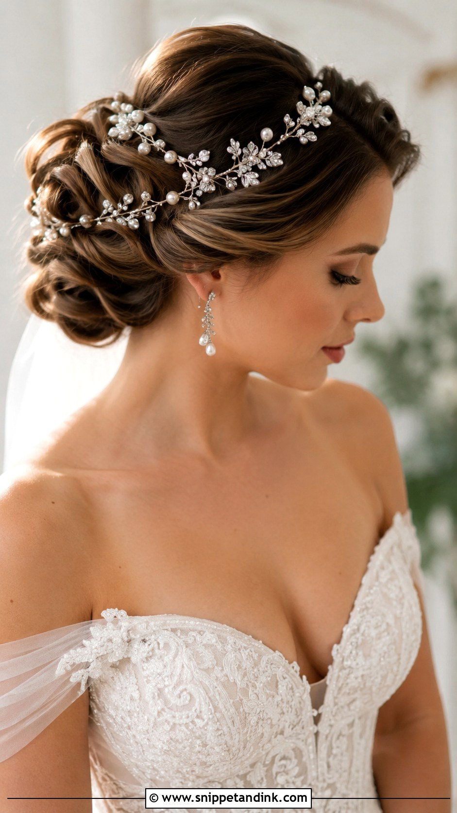Pearl And Crystal Headpiece - Snippet and Ink - 25 Wedding Hair Pieces