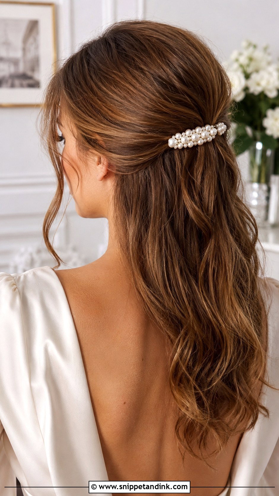 Pearl Bridal Barrette - Snippet and Ink - 25 Hair Accessories for Bride