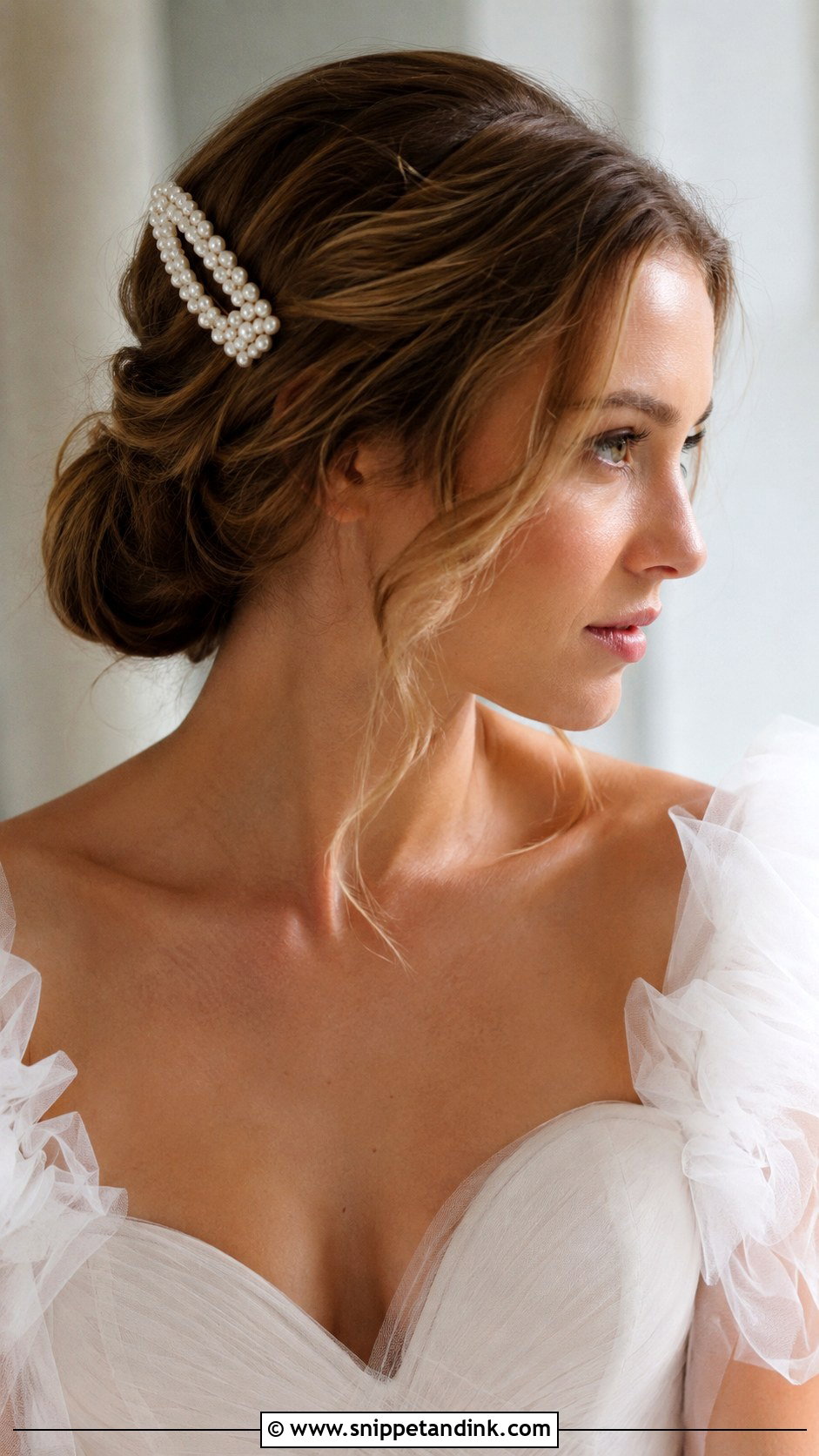 Pearl Bridal Clip - Snippet and Ink - 15 Pearl Bridal Hair Accessories