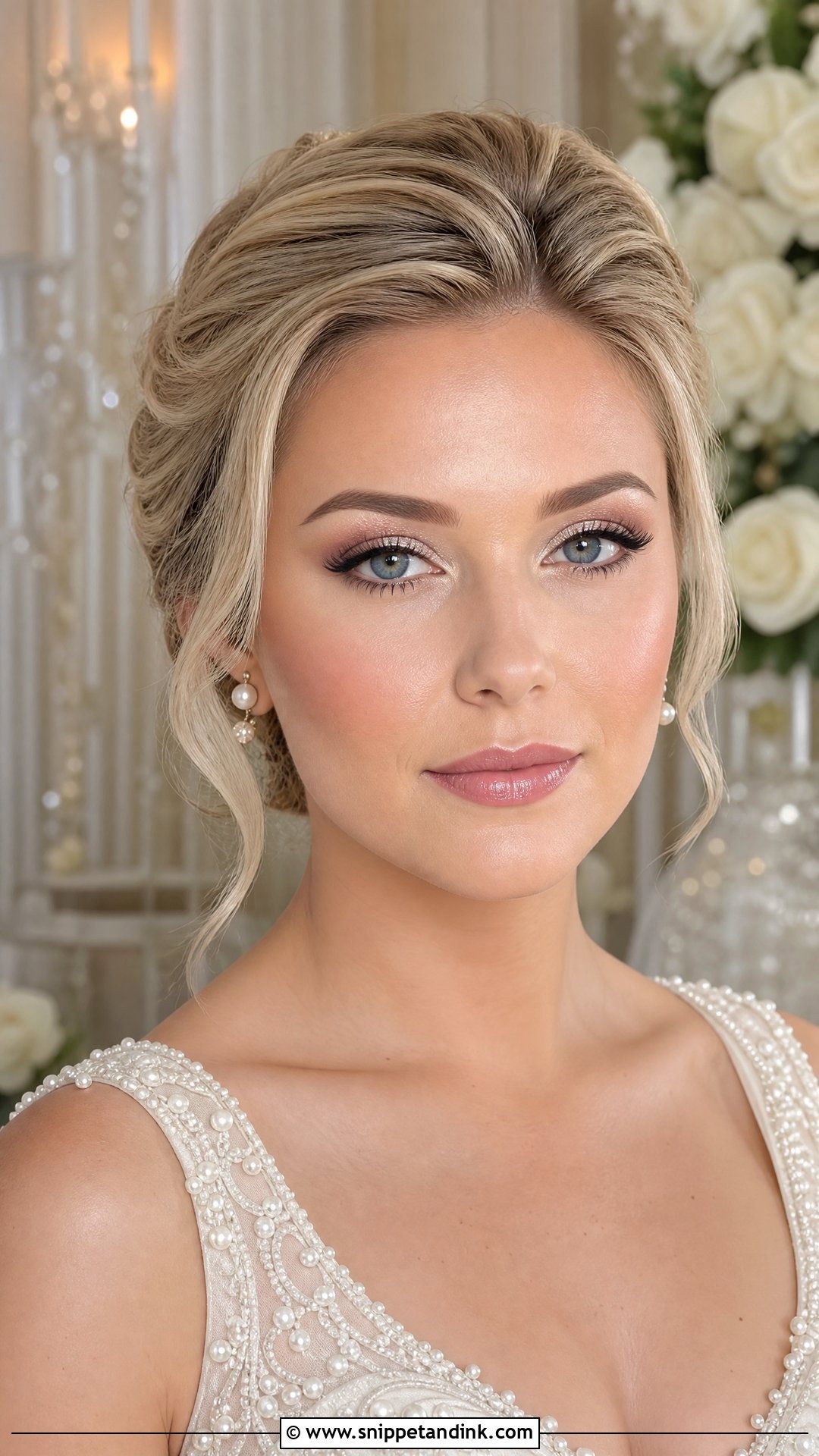Pearl Bridal Eye Makeup - Snippet and Ink - 20 Bride Eye Makeup Wedding Day Ideas