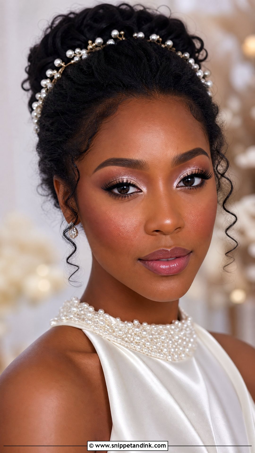 Pearl Bridal Eyeshadow - Snippet and Ink - 20 Bridal Eyeshadow Makeup Ideas