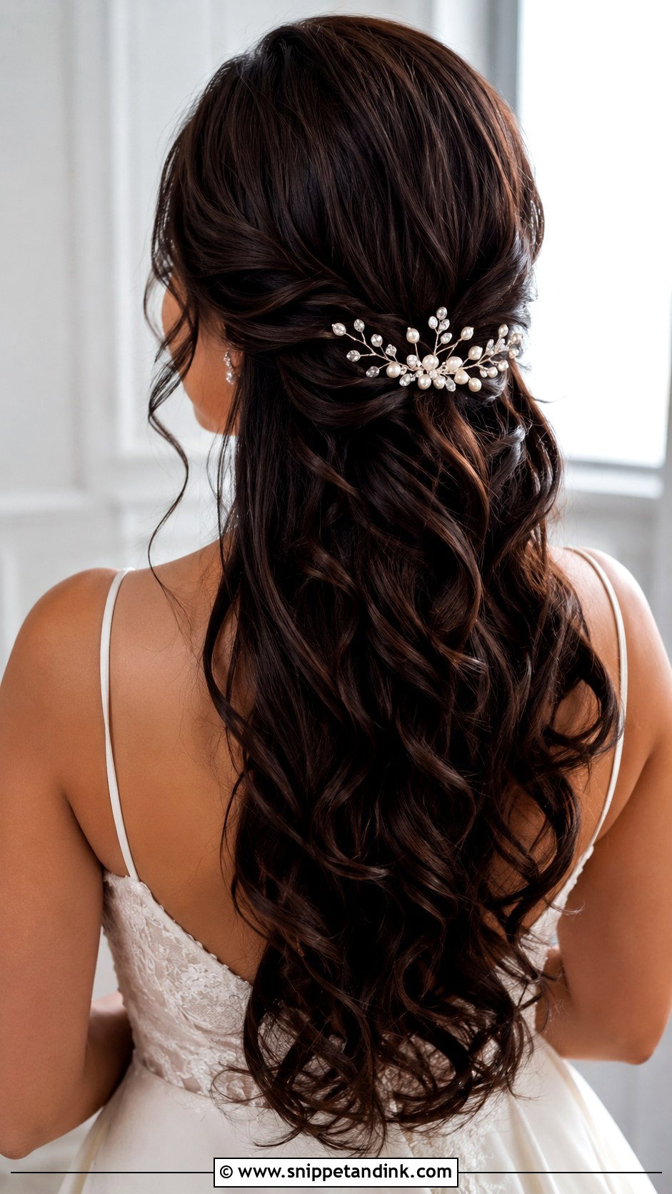 Pearl Bridal Hair Comb For Long Hair - Snippet and Ink - 15 Pearl Bridal Hair Combs