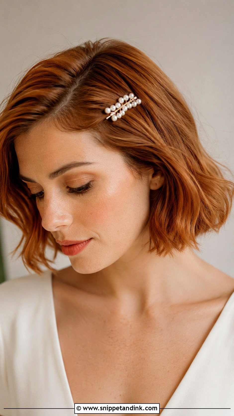 Pearl Bridal Hair Comb For Short Hair - Snippet and Ink - 15 Pearl Bridal Hair Combs