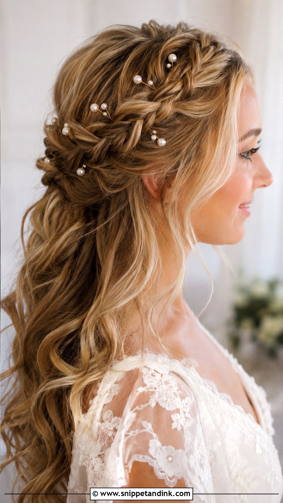 Pearl Bridal Hair Comb - Snippet and Ink - 15 Pearl Bridal Hair Accessories