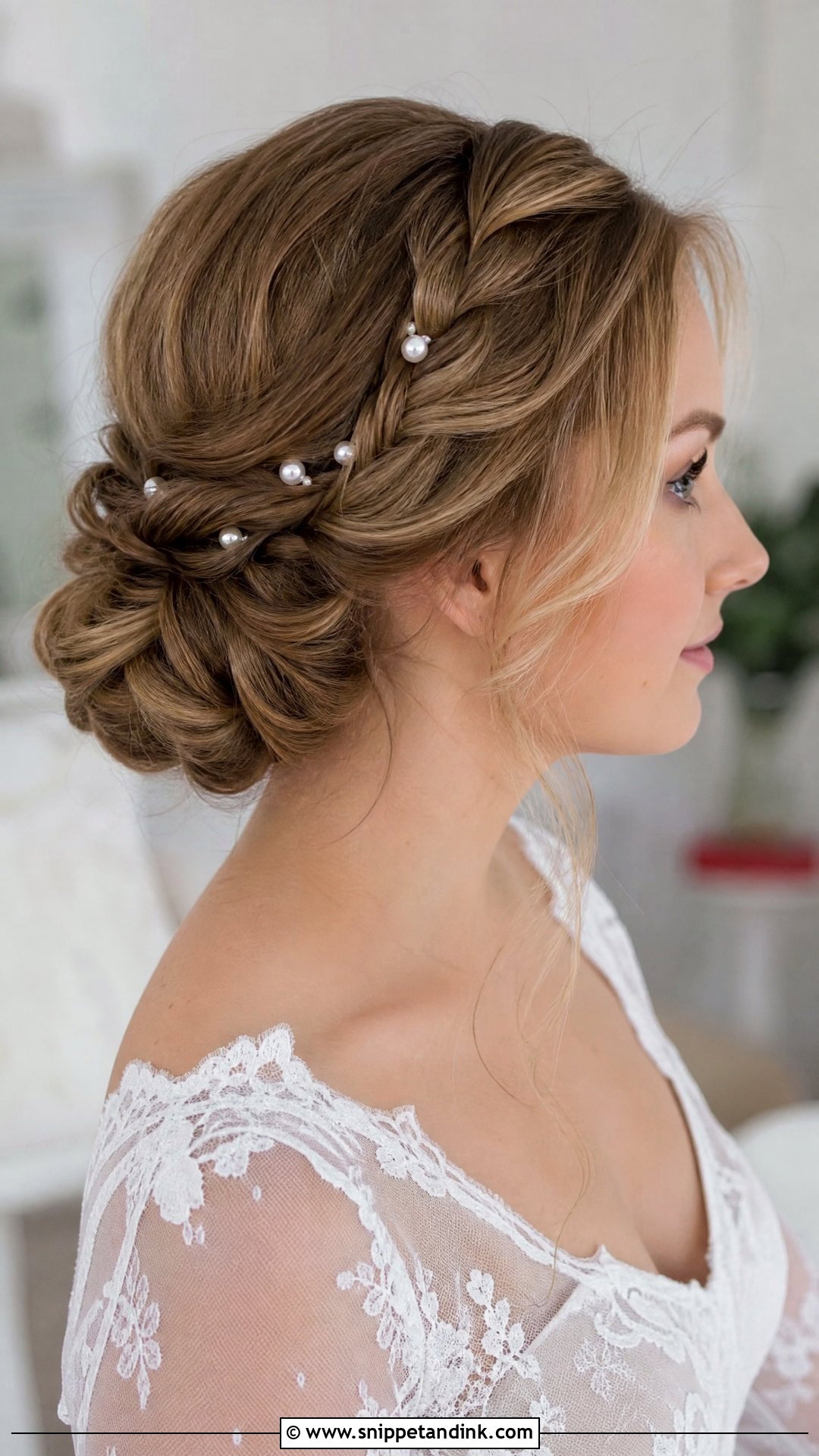 Pearl Bridal Hair Pins Braided Updo - Snippet and Ink - 20 Pearl Bridal Hair Pins