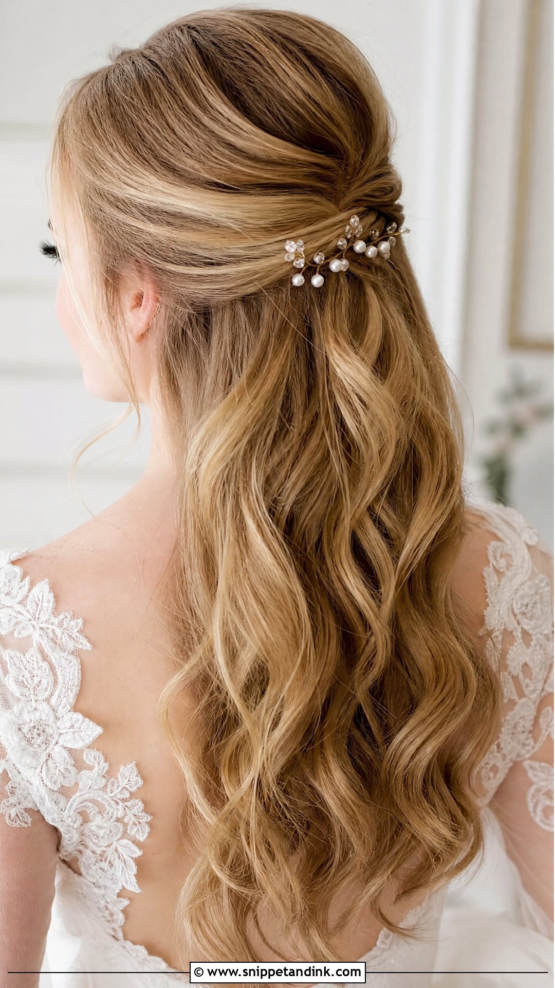 Pearl Bridal Hair Pins Half Up Hair - Snippet and Ink - 20 Pearl Bridal Hair Pins