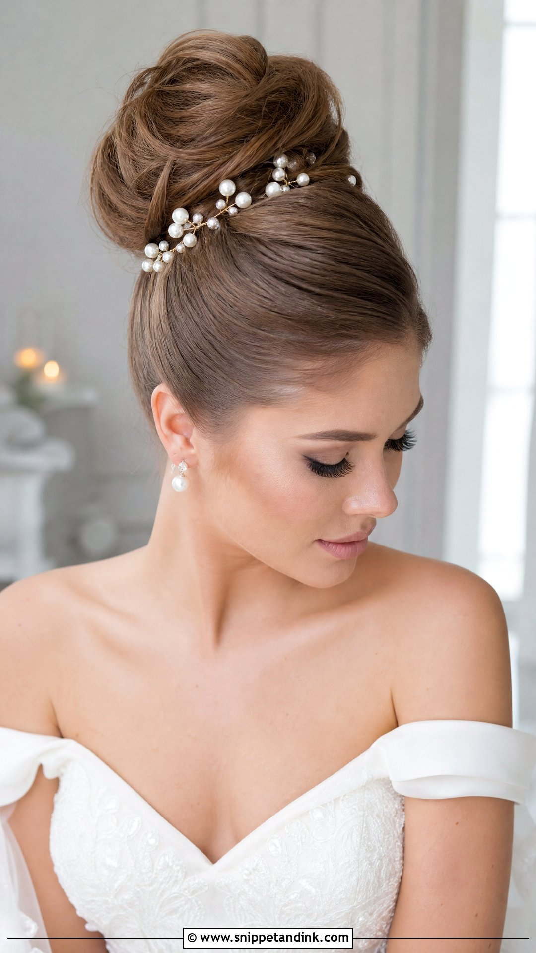 Pearl Bridal Hair Pins High Bun - Snippet and Ink - 20 Pearl Bridal Hair Pins