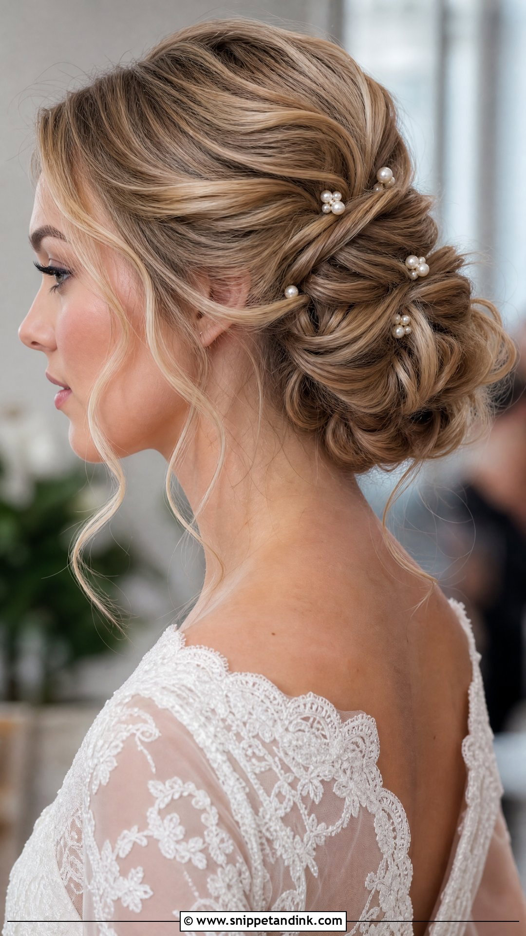 Pearl Bridal Hair Pins Twisted Updo - Snippet and Ink - 20 Pearl Bridal Hair Pins
