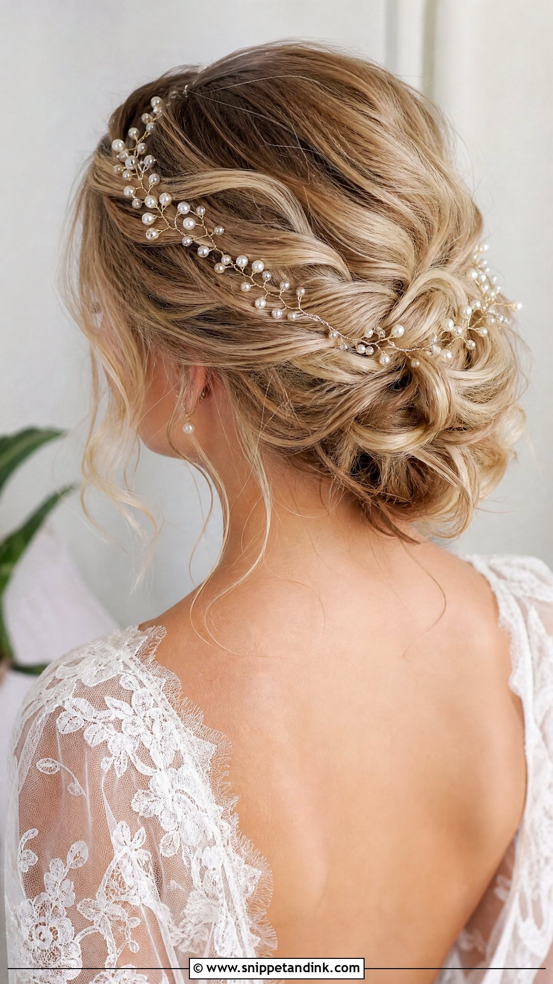 Pearl Bridal Hair Vine - Snippet and Ink - 15 Bride Hair Pearls