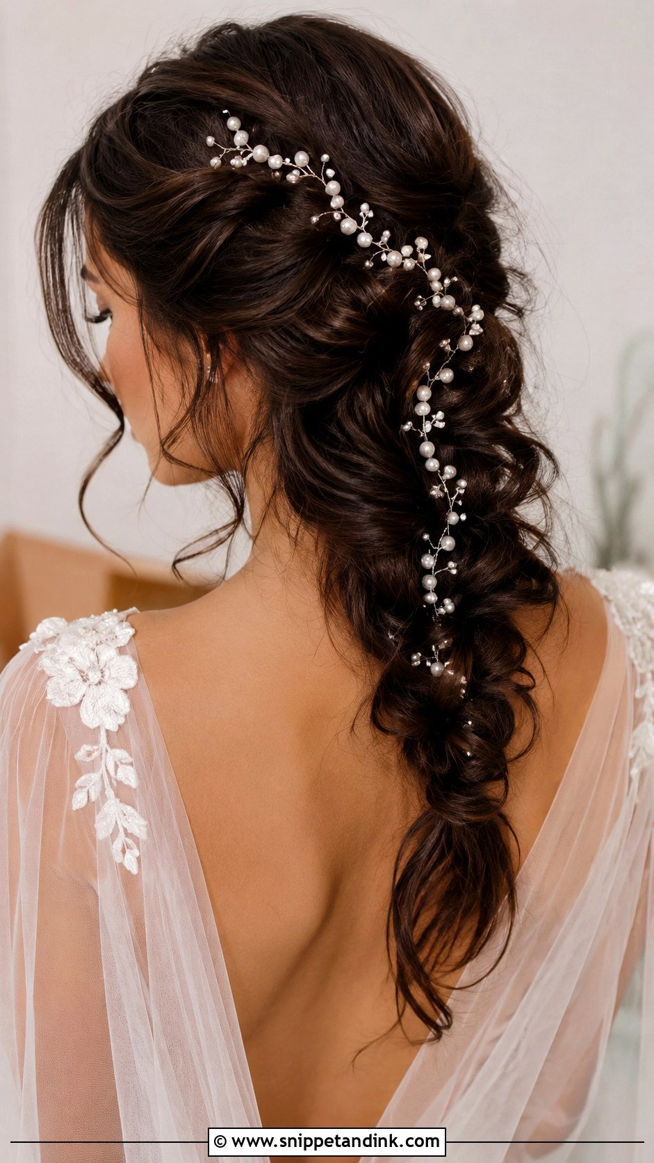 Pearl Bridal Hair Vine - Snippet and Ink - 15 Pearl Bridal Hair Accessories