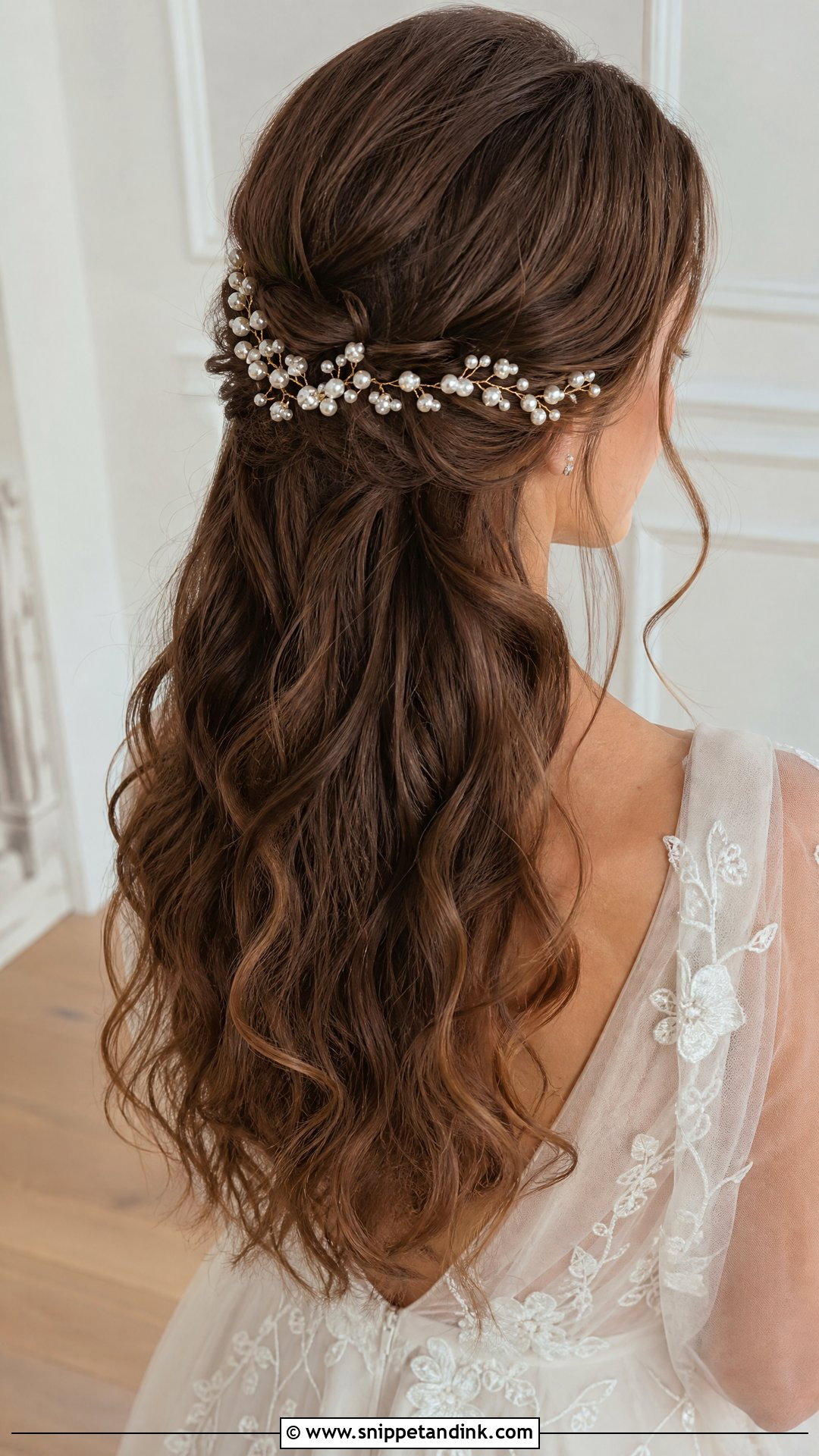 Pearl Bridal Hair Vine - Snippet and Ink - 15 Bridal Hairstyles with Pearls