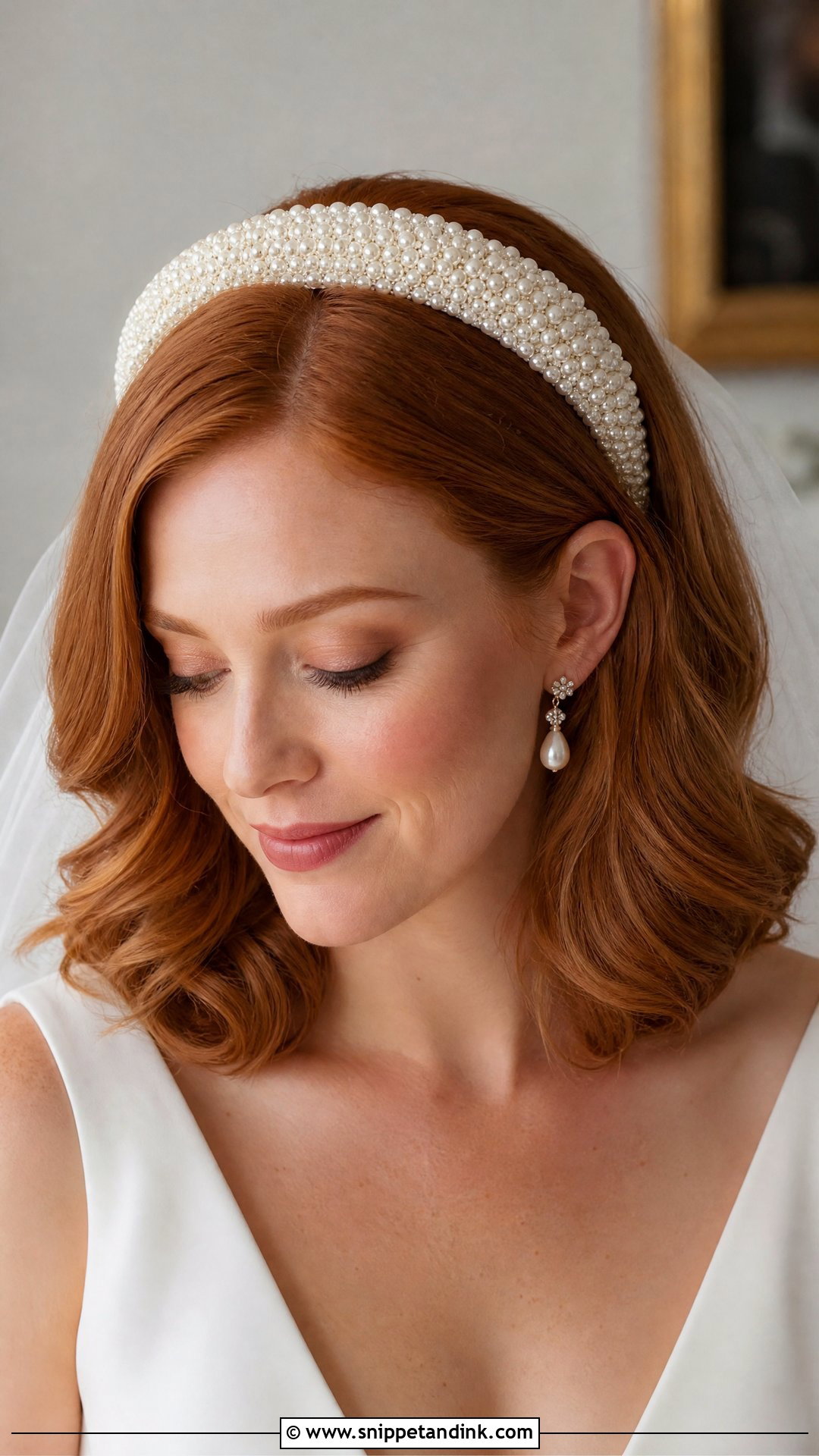 Pearl Bridal Headband - Snippet and Ink - 15 Bride Hair Pearls