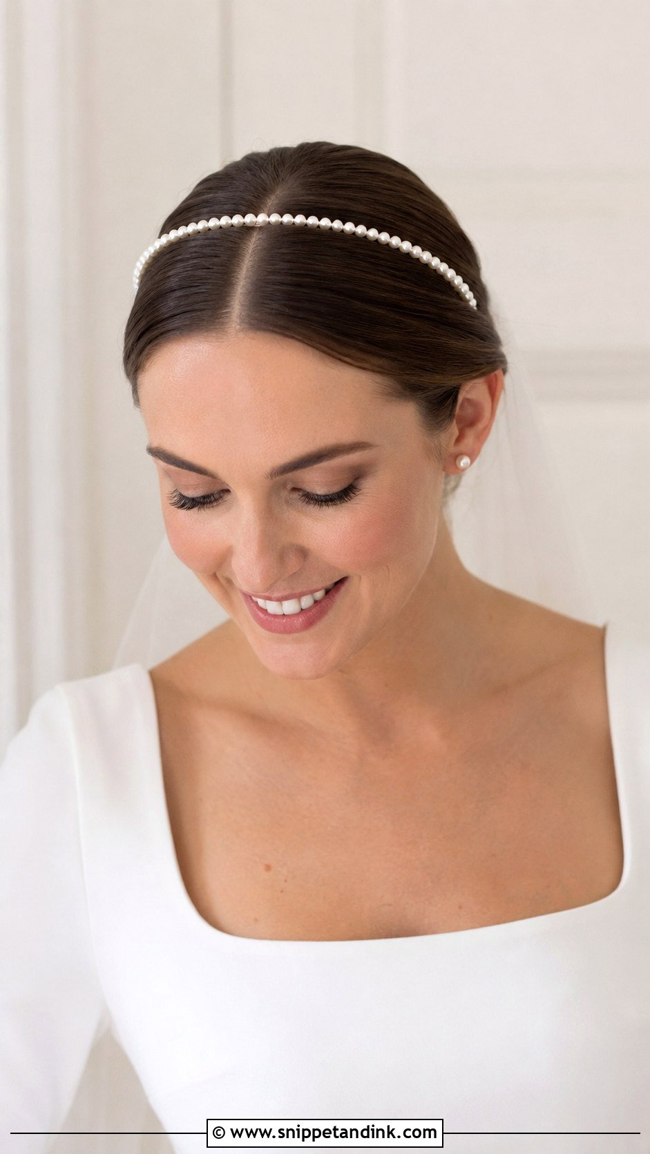 Pearl Bridal Headband - Snippet and Ink - 15 Pearl Bridal Hair Accessories