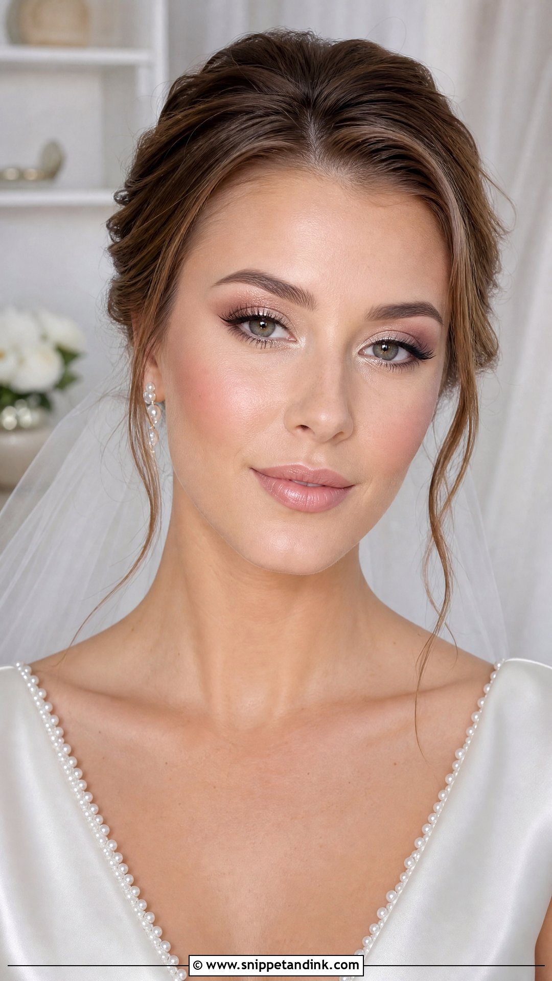 Pearl Bridal Makeup - Snippet and Ink - 25 Wedding Glam Makeup Brides