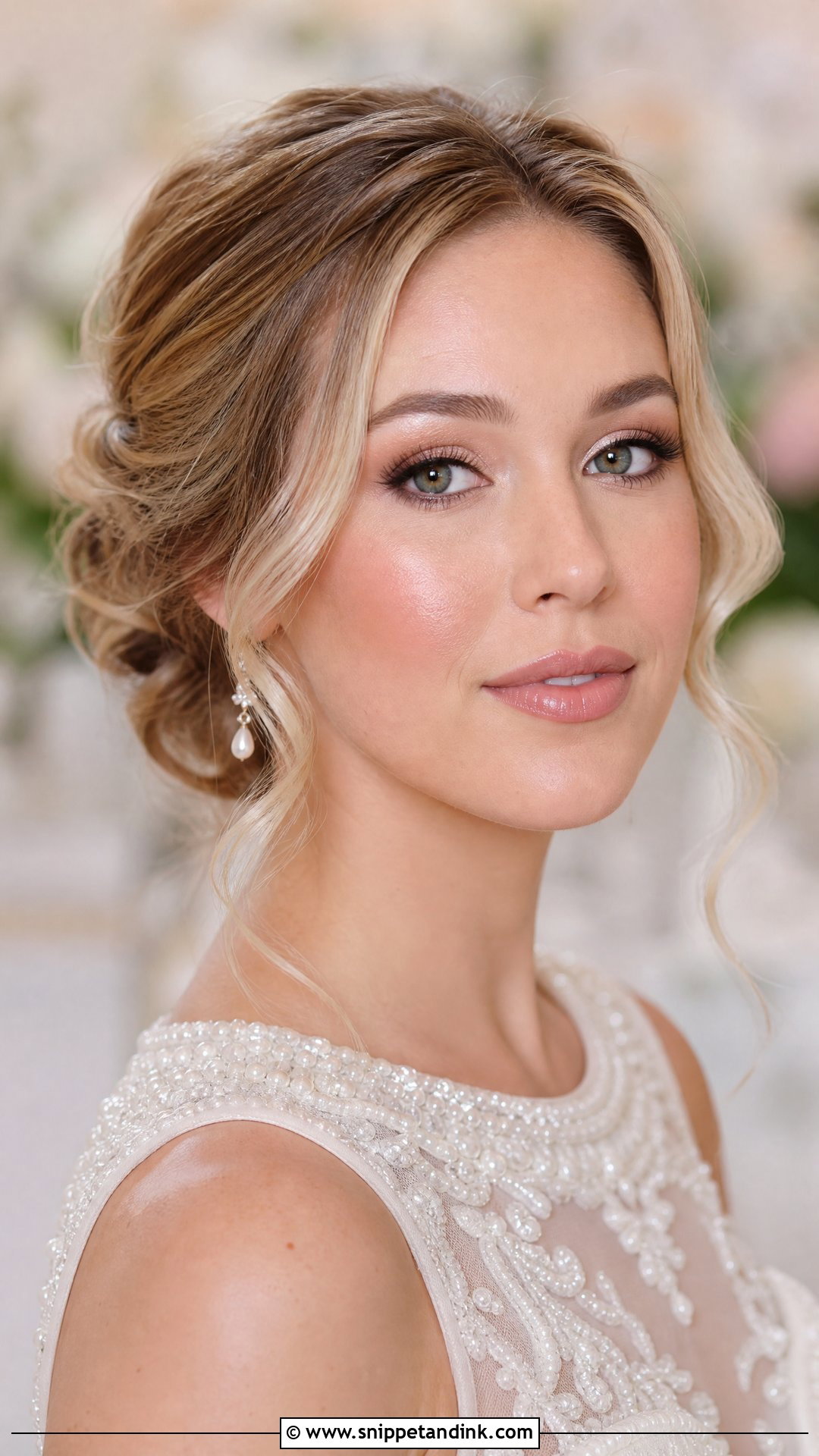 Pearl Bridal Makeup For Blue Eyes - Snippet and Ink - 30 Soft Glam Bridal Makeup for Blue Eyes