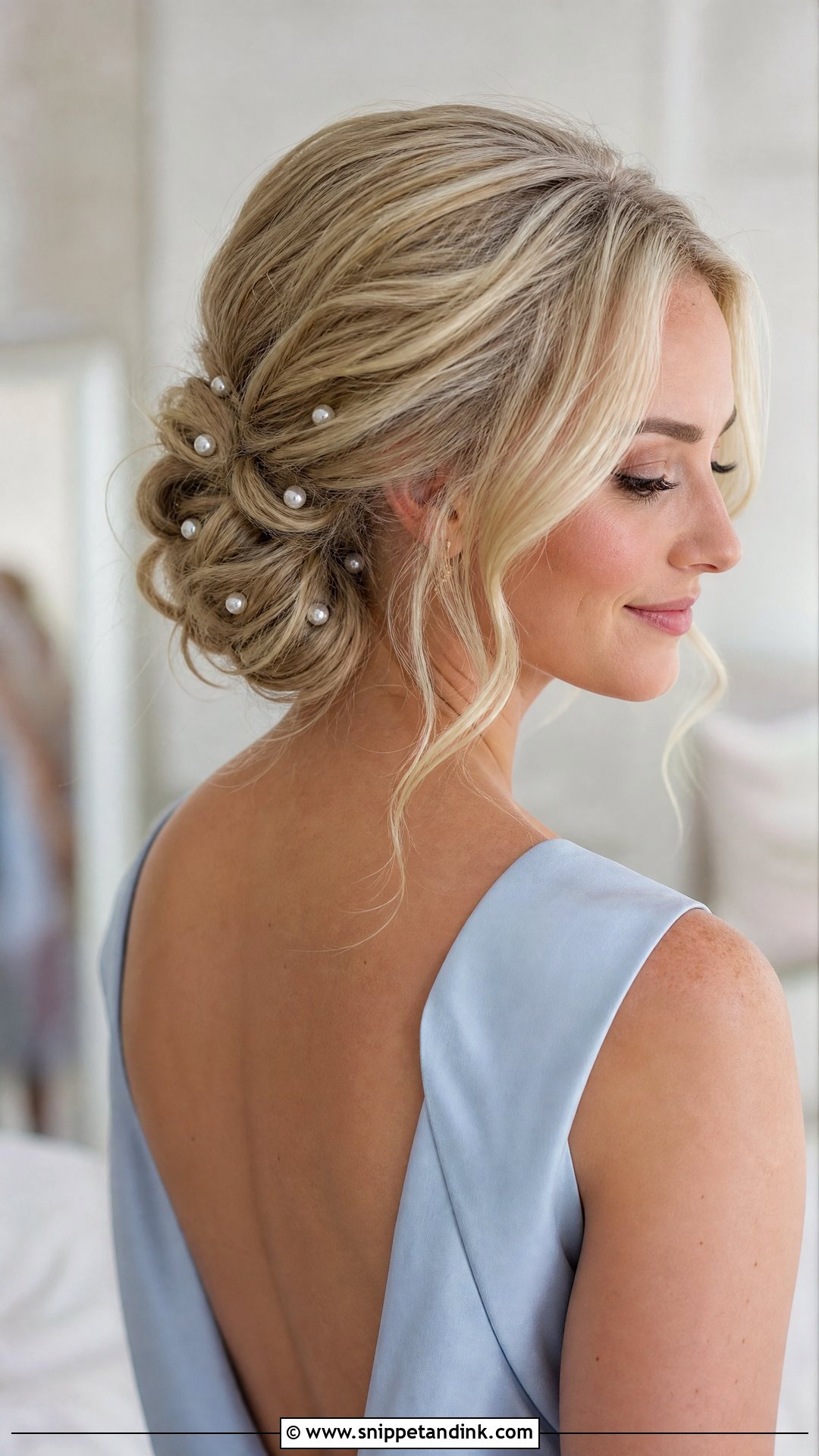 Pearl Bridal Party Updo - Snippet and Ink - 15 Bridal Party Hair Updo Ideas