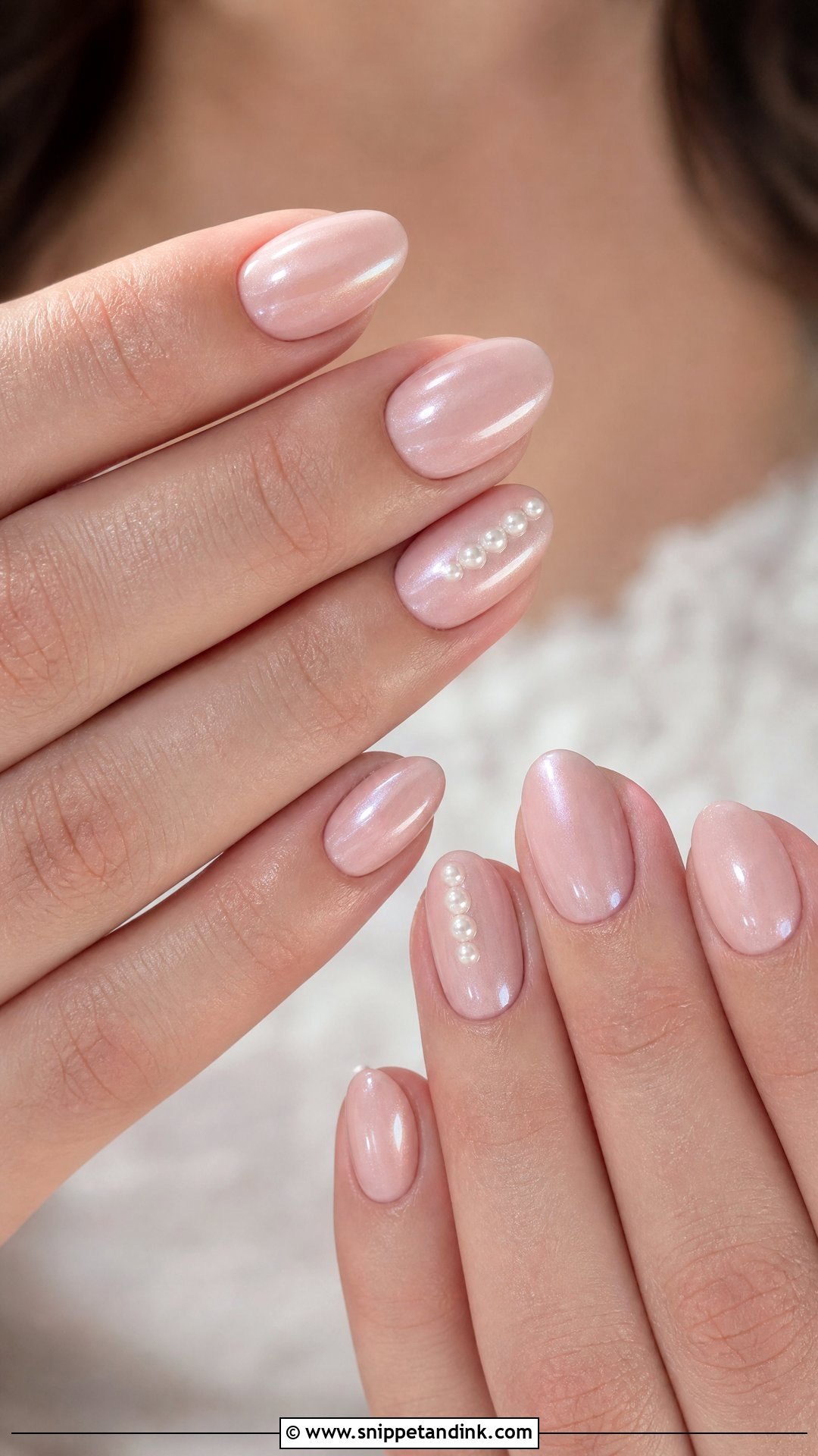 Pearl Bridal Shower Nails - Snippet and Ink - 25 Pearl Wedding Nails
