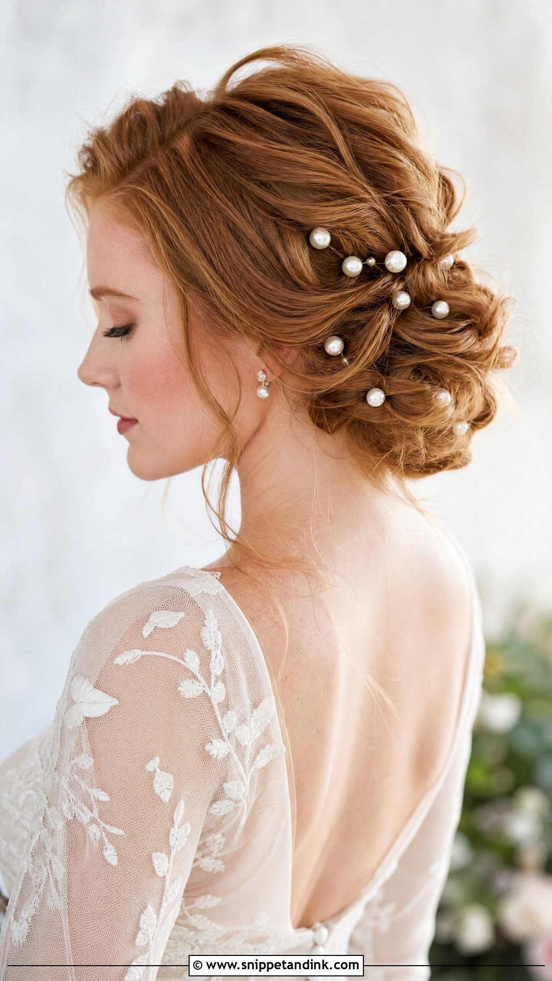 Pearl Bridal Updo - Snippet and Ink - 15 Bride Hair Pearls