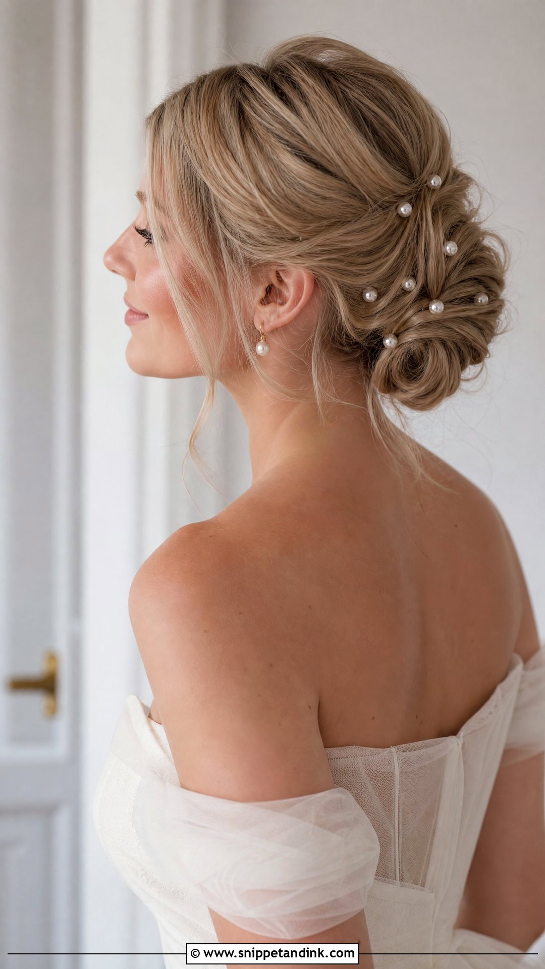 Pearl Bridal Updo - Snippet and Ink - 15 Elegant Bridal Updos for Long Hair