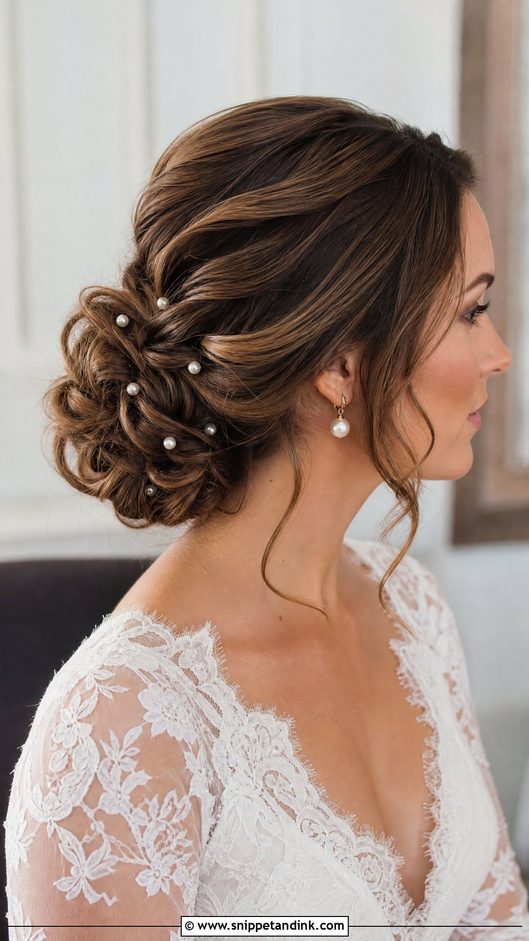 Pearl Bridal Updo Brown Hair - Snippet and Ink - 15 Bridal Updo Brown Hair Ideas