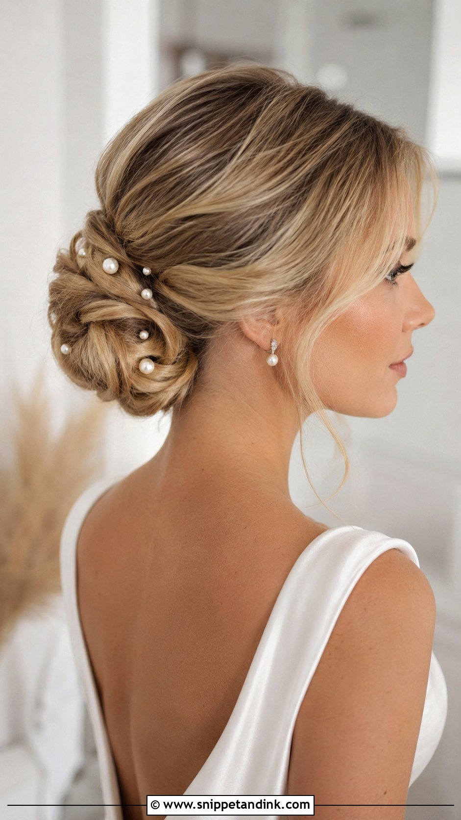 Pearl Bridal Updo For Long Hair - Snippet and Ink - 20 Elegant Bridal Updo Hairstyles for Long Hair Wedding