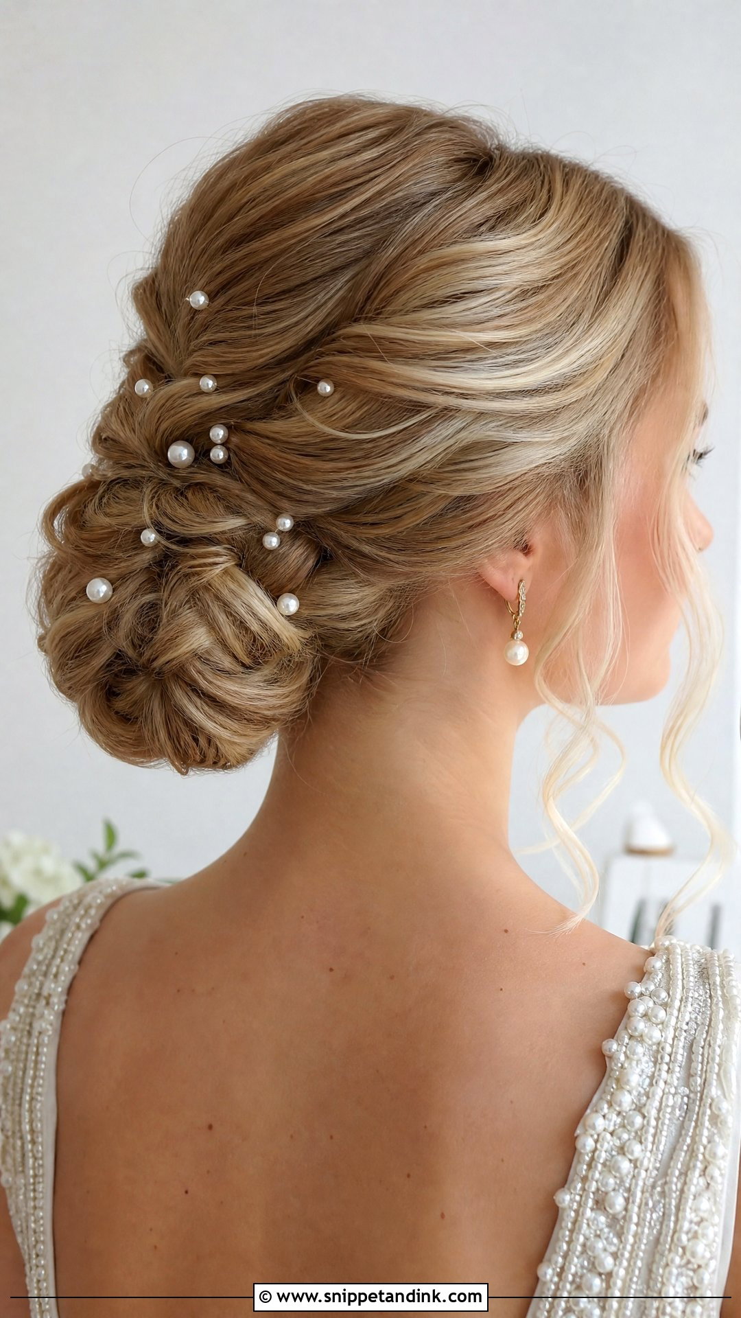 Pearl Bridal Updo For Thick Long Hair - Snippet and Ink - 15 Bridal Updo for Thick Long Hair Ideas