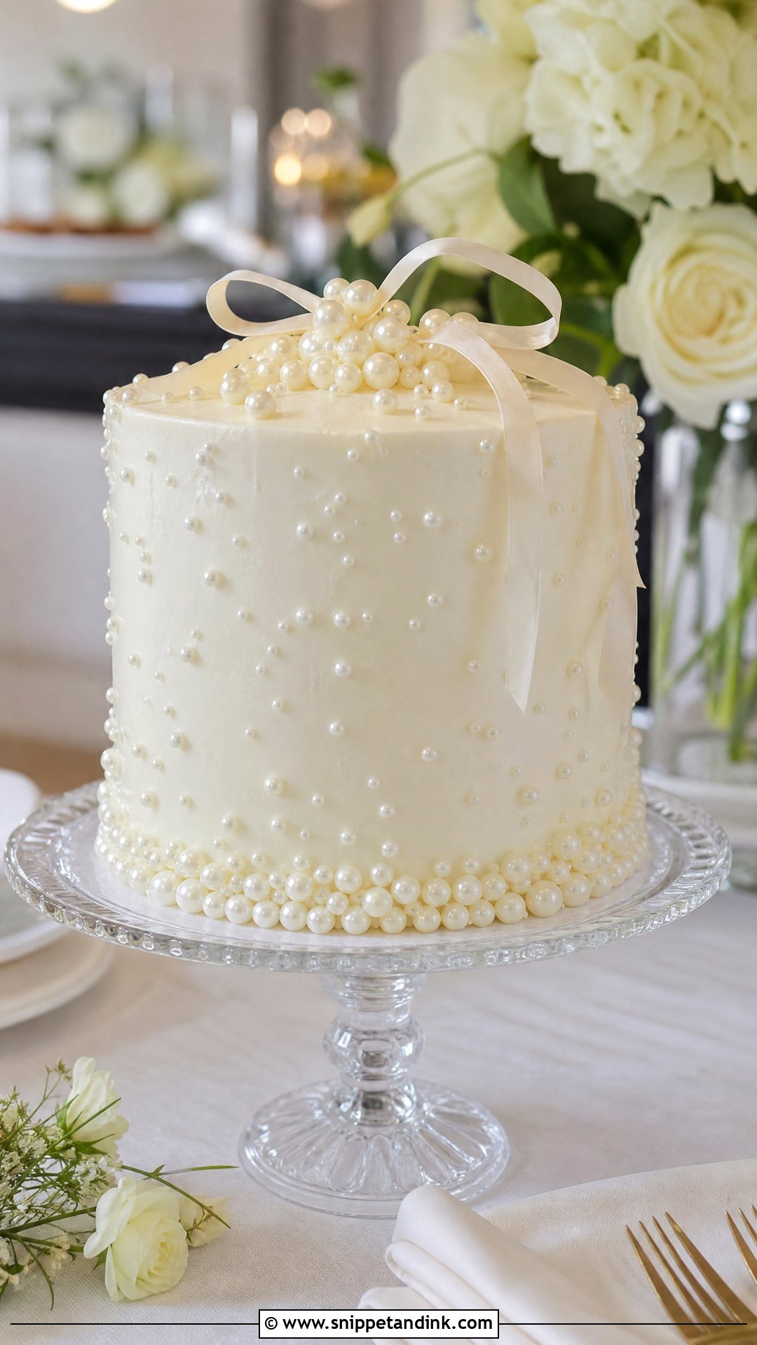 Pearl Bride Cake - Snippet and Ink - 25 Bride Cake Ideas