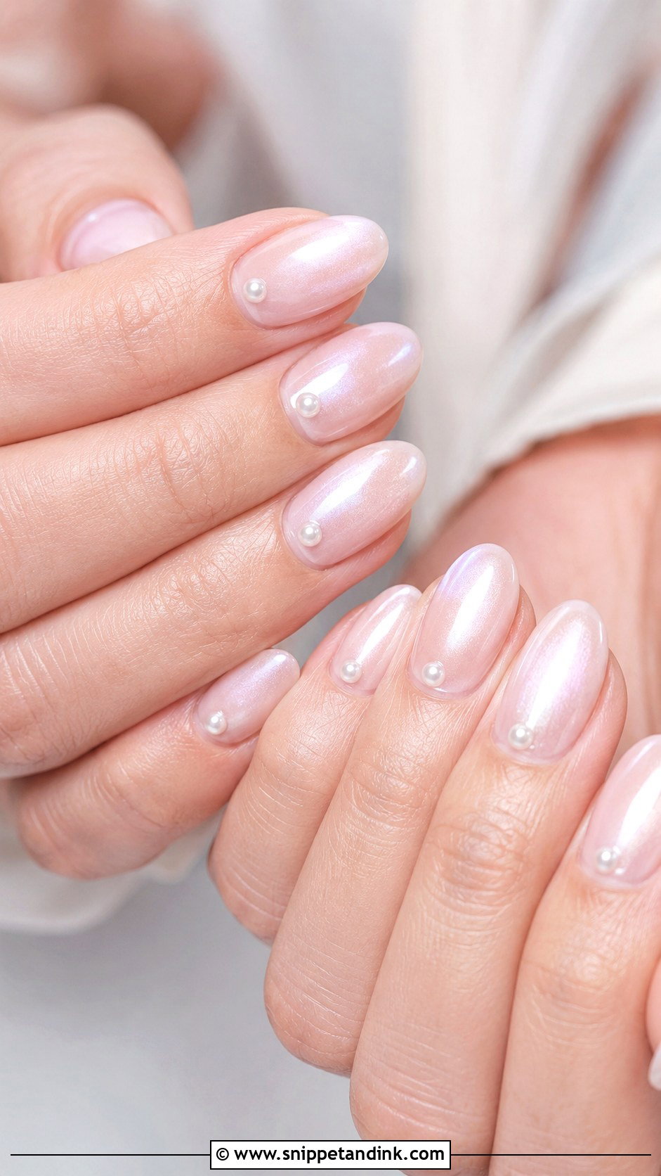 Pearl Bride Nails - Snippet and Ink - 20 Bride Nails 2025