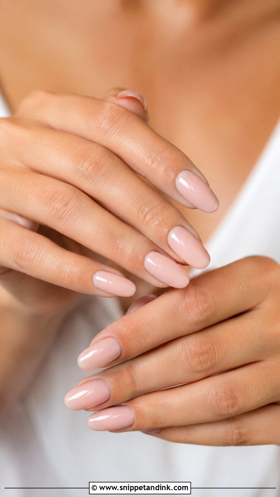 Pearl Chrome Acrylic Almond Wedding Nails - Snippet and Ink - 20 Acrylic Almond Wedding Nails for Bride