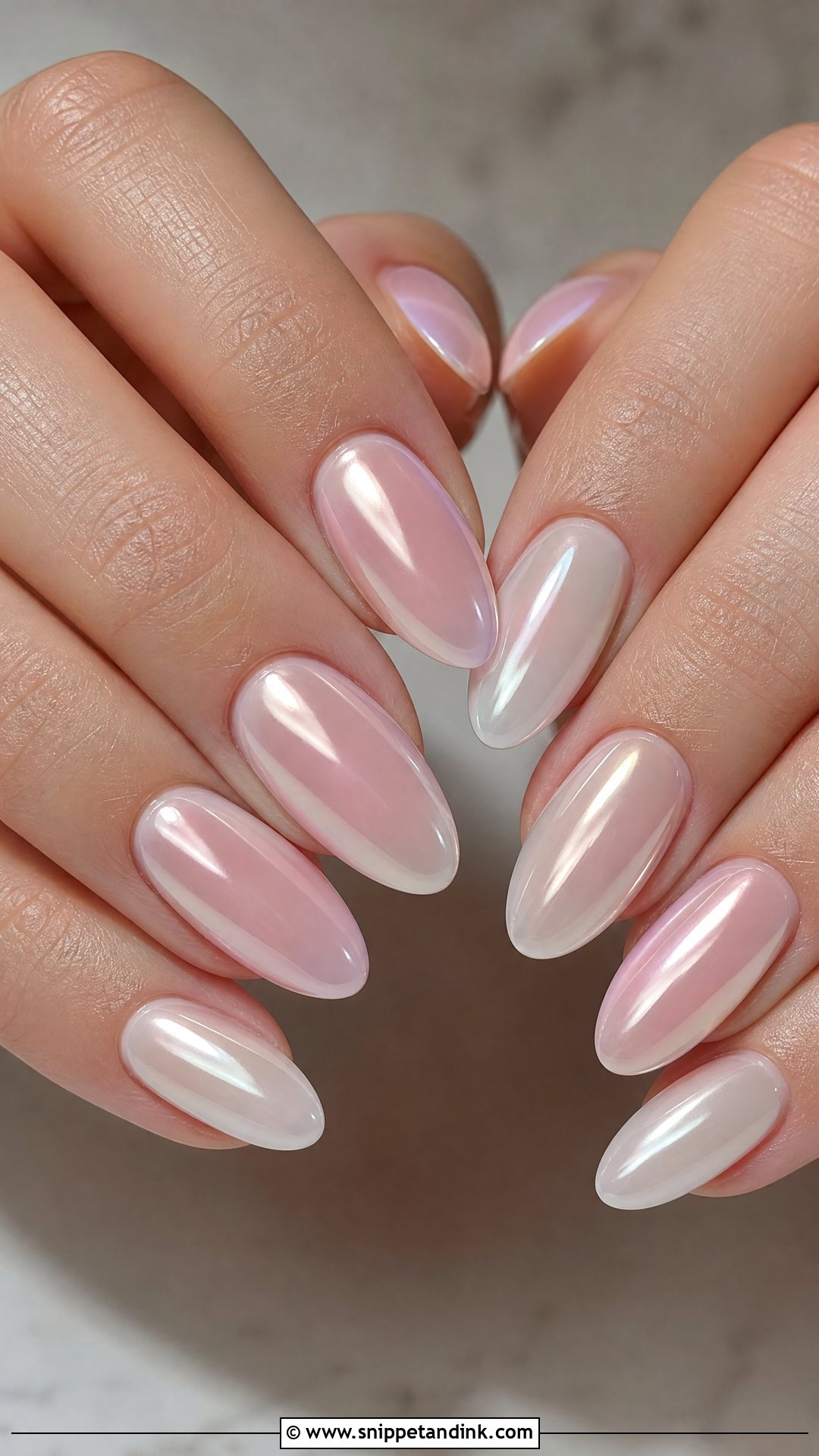 Pearl Chrome Bridal Nails - Snippet and Ink - 25 Bridal Wedding Nails for Bride