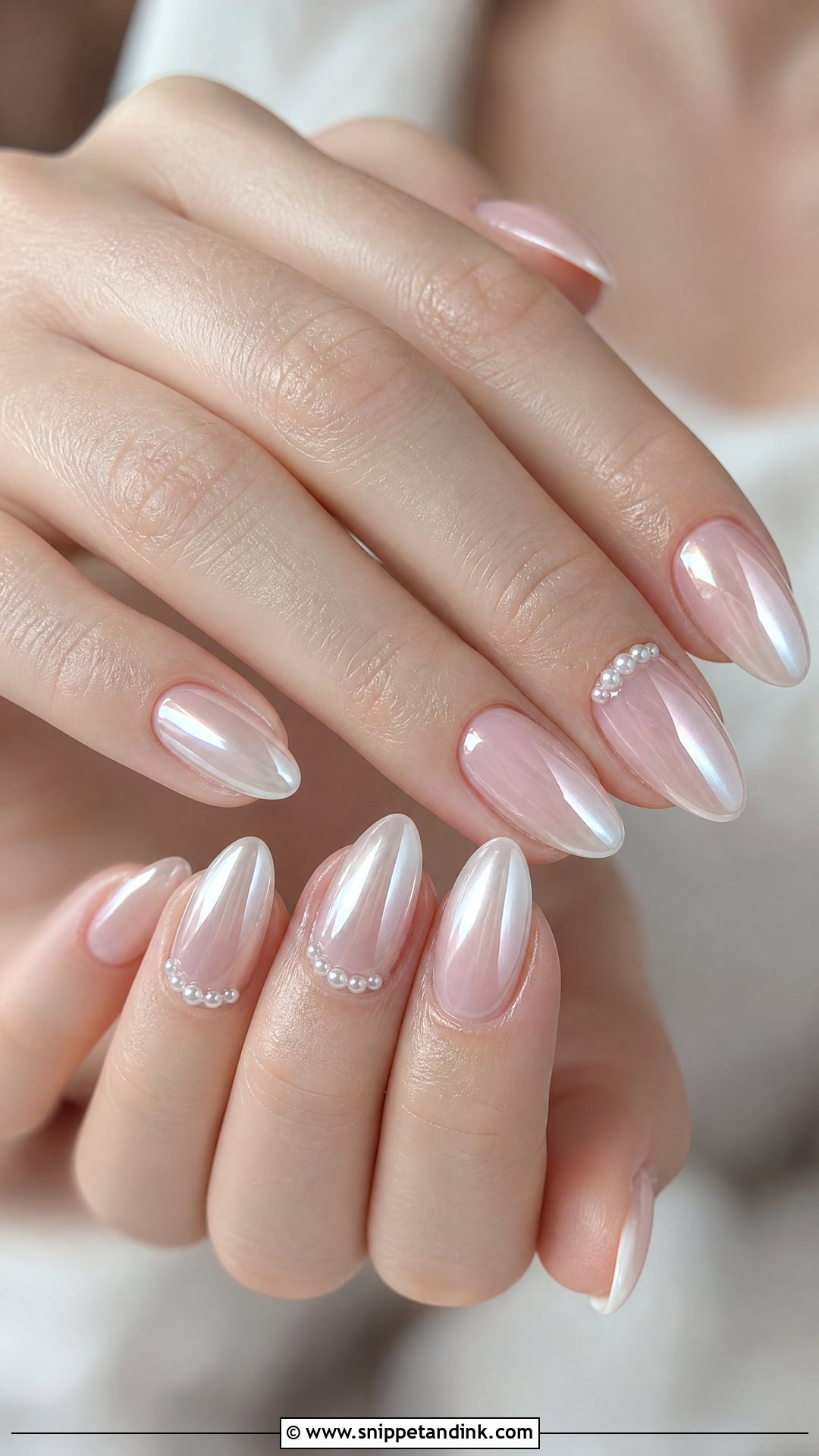 Pearl Chrome Bridal Nails - Snippet and Ink - 25 Indian Wedding Nail Art Designs