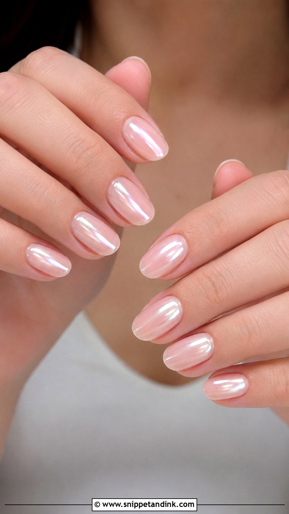 Pearl Chrome Bridesmaid Wedding Nails - Snippet and Ink - 20 Bridesmaids Wedding Nails